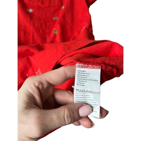 prAna Auxi Crew Slim Fit size XL Red Crewneck Tee Graphic Camping - Picture 6 of 8
